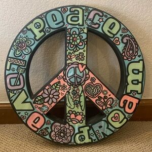 Peace sign wall decor